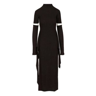 Federica Tosi Cashmere Blend Long Dress - female - Federica Tosi - Knitted Dresses - Brown - M - Dresses