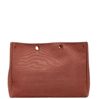 Hermès Pre-owned Bags, female, Brown, Size: ONE SIZE Pre-owned Canvas Shoulder Bag
