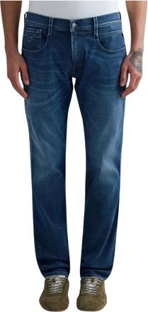 Replay Anbass Slim-Fit Jeans - Heren - Slim Fit Jeans - Blauw - W30 - Katoen - Jeans