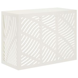 vidaXL Funda Para Aire Acondicionado Blanco 110 X 50 X 80 Cm Acero Vidaxl