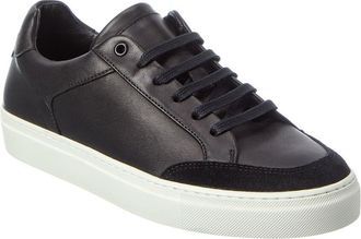 Reiss Ashley Leather Trainer Calf Leather & Polyester Shoe