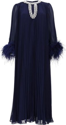 Self Portrait Chiffon Midi Dress