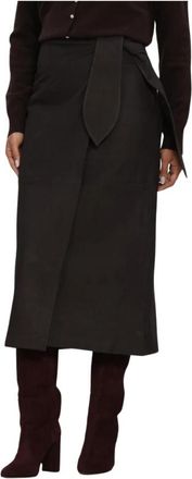 Lina Locchi LL-Beatrix Rok - Dames - Midirokken - Bruin - S - Rokken