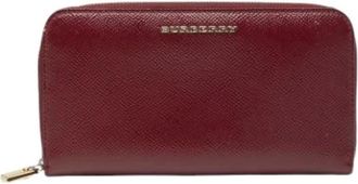 Burberry Pre-owned Wallets, female, Red, Size: ONE SIZE Pre-owned Fabric Wallet