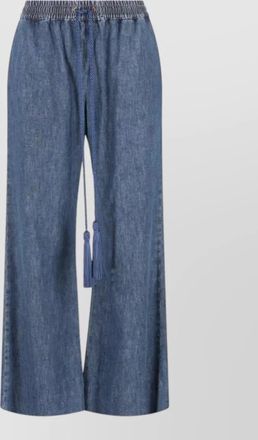 Valentino Garavani denim wide-leg trousers