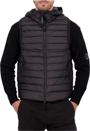 C.P. Company Goggle Down Vest D.d. Shell - Heren - Bodywarmers - Zwart - XL - Nylon - Jassen