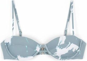 Hurley Under Wire Top Bikini-Top f&uuml;r Damen | grau/wei&szlig;