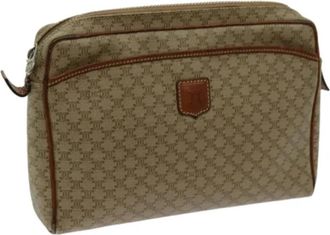 Celine Pre-owned Canvas clutches - Dames - Vintage Clutch - Beige - ONE Size - Leer - Vintage