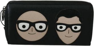 Dolce & Gabbana Tweedehands leren portemonnees - Dames - Vintage Accessoires - Zwart - ONE Size - Vintage