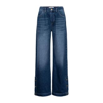 &Co Woman Dames, Jeans, Blauw, Maat: 2XL Denim