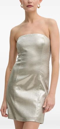 Patrizia Pepe Strapless mini-jurk - Zilver