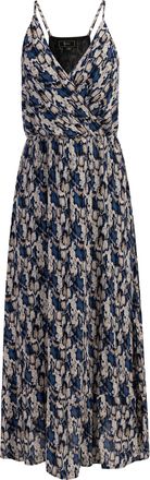 Faina Maxi jurk Dames Blauw Veelkleurig