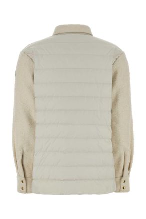Moncler Womens Ivory Boucl&atilde;&copy; Down Jacket 050 Camicie