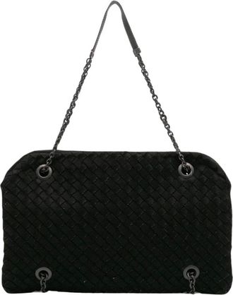 Bottega Veneta Borsa a spalla Pre-owned Grosgrain Intrecciato Duo - - Pre-owned - Donna - Nero - ONE SIZE