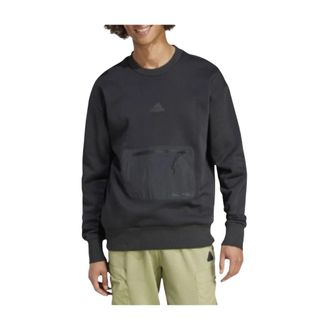 adidas Sweatshirt - Heren - Sportshirts - Zwart - M - Katoen - Fitness