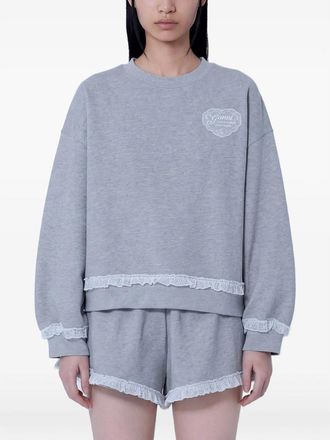Ganni Sweatshirt In Grey Isoli