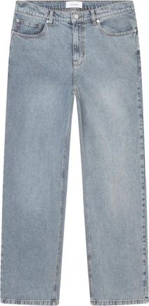 Les Deux Heren, Jeans, Blauw, Maat: W33 Katoen