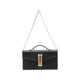 DeMellier Handbags, female, Black, Size: ONE SIZE Vancouver Leather Clutch