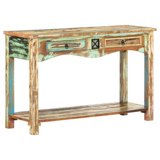 vidaXL Mesa Consola Madera Maciza Reciclada 120x40x75 Cm Vidaxl