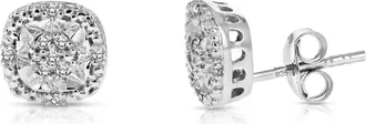 Vir Jewels 1/10 cttw Lab Grown Diamond Composite Earrings in Sterling Silver With Push Backs For Women