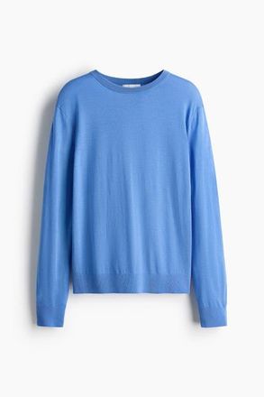 H&M Merino Wool Jumper in Blue at Nordstrom, Size X-Small