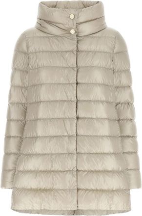 Herno Amelia Down Jacket - Dames - Gewatteerde jassen - Beige - XL - Nylon - Jassen