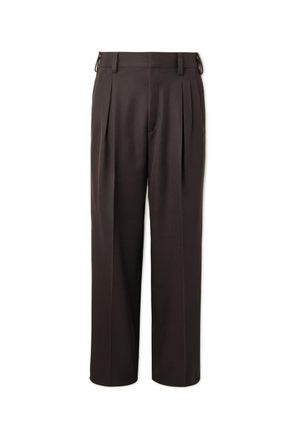 Ermenegildo Zegna Straight-Leg Wool-Twill Trousers