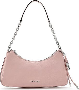 Michael Kors Nolita Medium Chain Pouchette Shoulder Womens Handbags Smokey Rose, Leather/Polyester