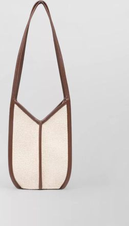 Hereu canvas paneled bucket bag