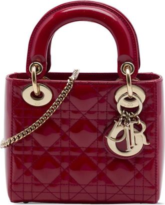 Dior Pre-owned Dior Mini Patent Cannage Lady Dior Ladies 2L93H2CBQQ76B9MP