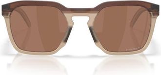 Oakley HSTN 54mm Prizm Square Sunglasses in Matte Rootbeer/prizm at Nordstrom