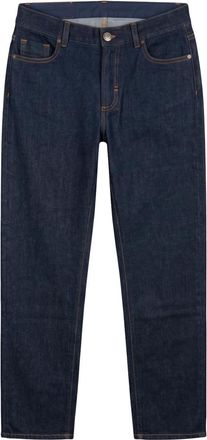 Moorer Dames, Jeans, Blauw, Maat: XS Katoen