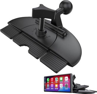 No Brand Soporte Gps Reemplazable, Soporte Para Navegaci&oacute;n De Coche Para Ranura De Tarjeta De Cd Para Apple Carplay Est&eacute;reo De Coche 17,2 Mm Soporte De Bola Pa