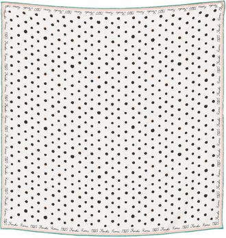 Fendi Zijden sjaal met print - Beige