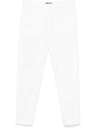 Fay tapered trousers - men - Cotton/Spandex/Elastane - 36 - White