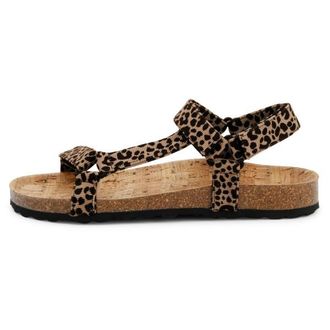 Grand Step Shoes Levi Animal Sandalen f&uuml;r Damen | braun