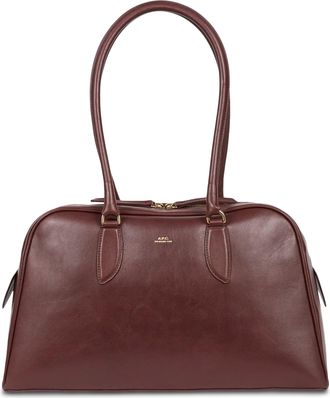 A.P.C. Sac Paloma Deep Brown Vache Leather Handbag