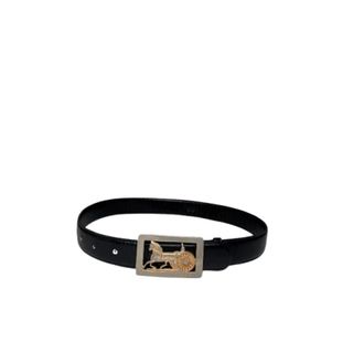 Celine Pre-owned Vintage Leather Belt - female - Celine Vintage - Vintage Belts - Black - ONE SIZE - Pre-owned