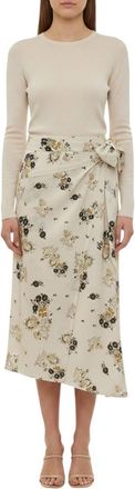 Isabel Marant Off White Floral Calf Length Skirt