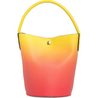 Longchamp &Eacute;pure Tie Dye Bucket Bag in Yellow/orange at Nordstrom Rack