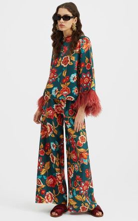 La DoubleJ Make An Exit Top in Hottie Emerald at Nordstrom, Size Large L It