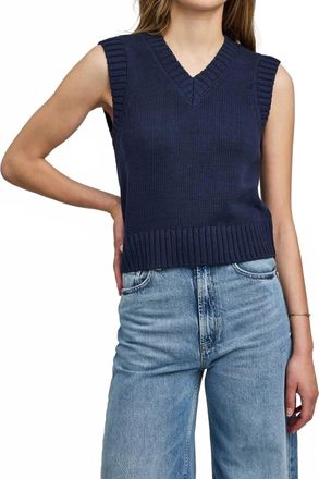 Gentle Fawn Pippa Knit Vest In Navy