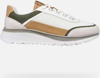 Geox Scarpe Spherica Actif X1 Uomo Bianco/verde Muschio