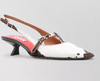 Marni calf hair pumps