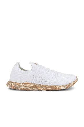 Athletic Propulsion Labs Womens Techloom Wave Sneaker In White/almond/marble