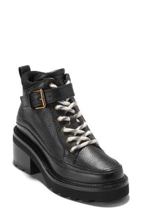 Cole Haan Shibley Waterproof Bootie in Black Waterproof Leather at Nordstrom Rack, Size 6.5