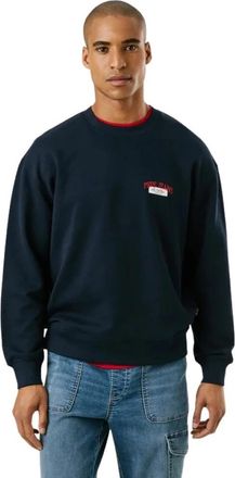 Pepe Jeans London Mason Sweatshirt - Heren - Sweatshirts - Blauw - 2XL - Katoen - Hoodies & sweatvesten