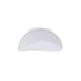 Netlighting Opal Flush Ceiling 3 Light E27 White Frosted Glass