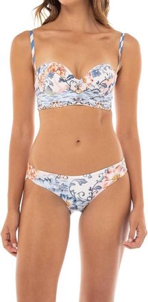 Agua Bendita Geena Kai Bikini Top In Blue