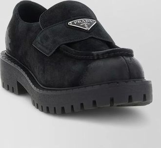Prada suede derby shoes